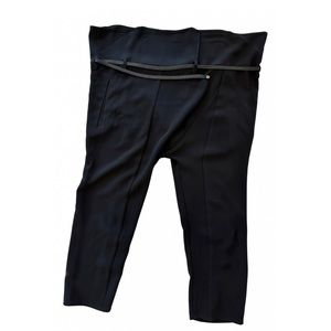 Rag & Bone Black Trousers w/ Braided Belt